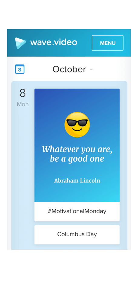 Inspirational Social Calendar