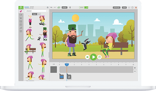 Video marketing platform and animated video maker