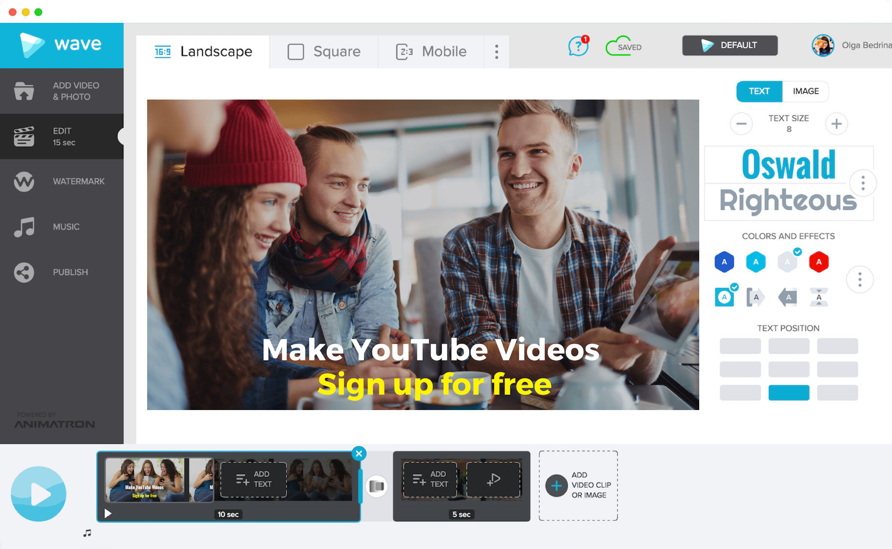 Learn how to make YouTube videos easily with Wave.video