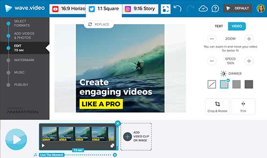 Wave.video Screenshots