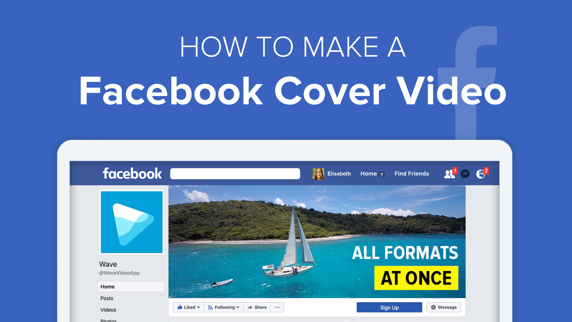 Facebook on sale cover video