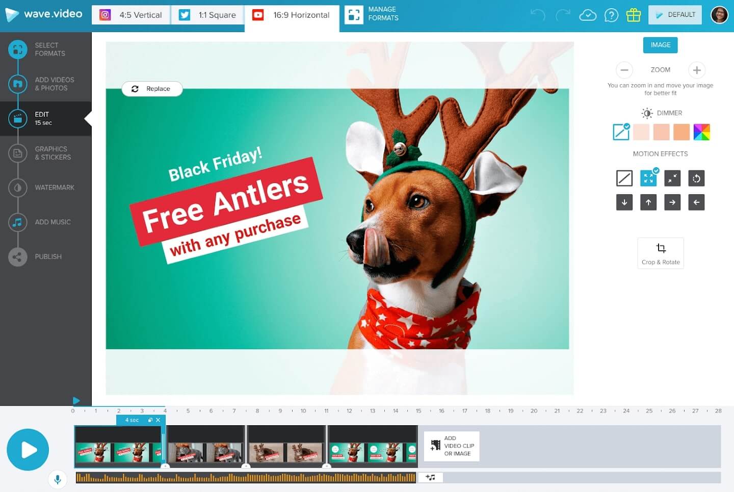 Video Maker for Small Businesses Wave.video