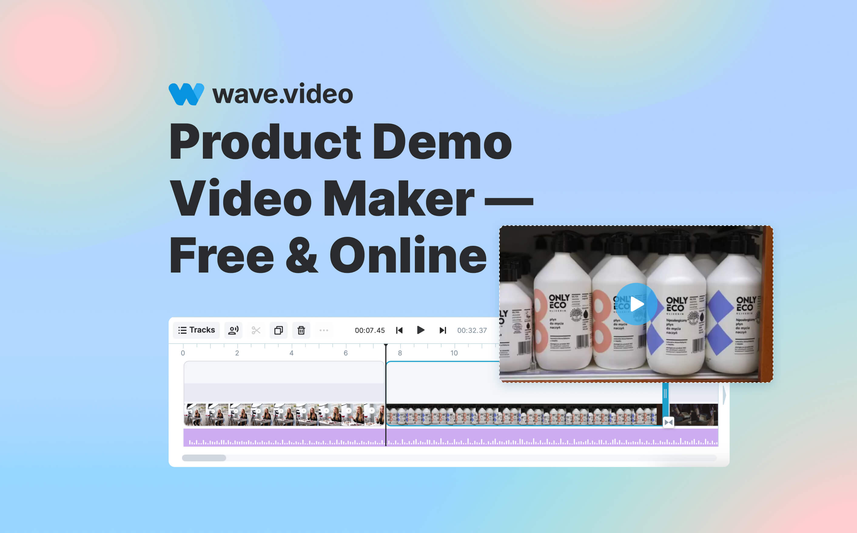 製品デモビデオメーカー-無料＆オンライン｜Wave.video