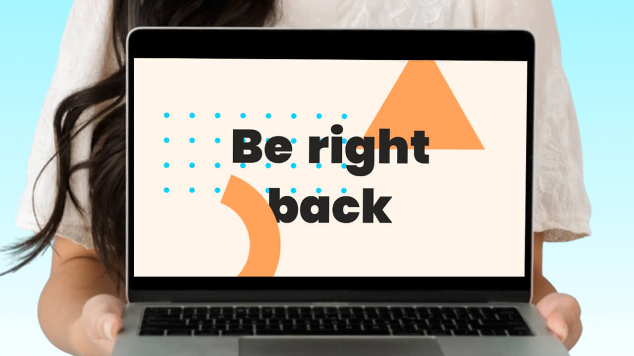 Make a Be Right Back Screen for Your Live Stream